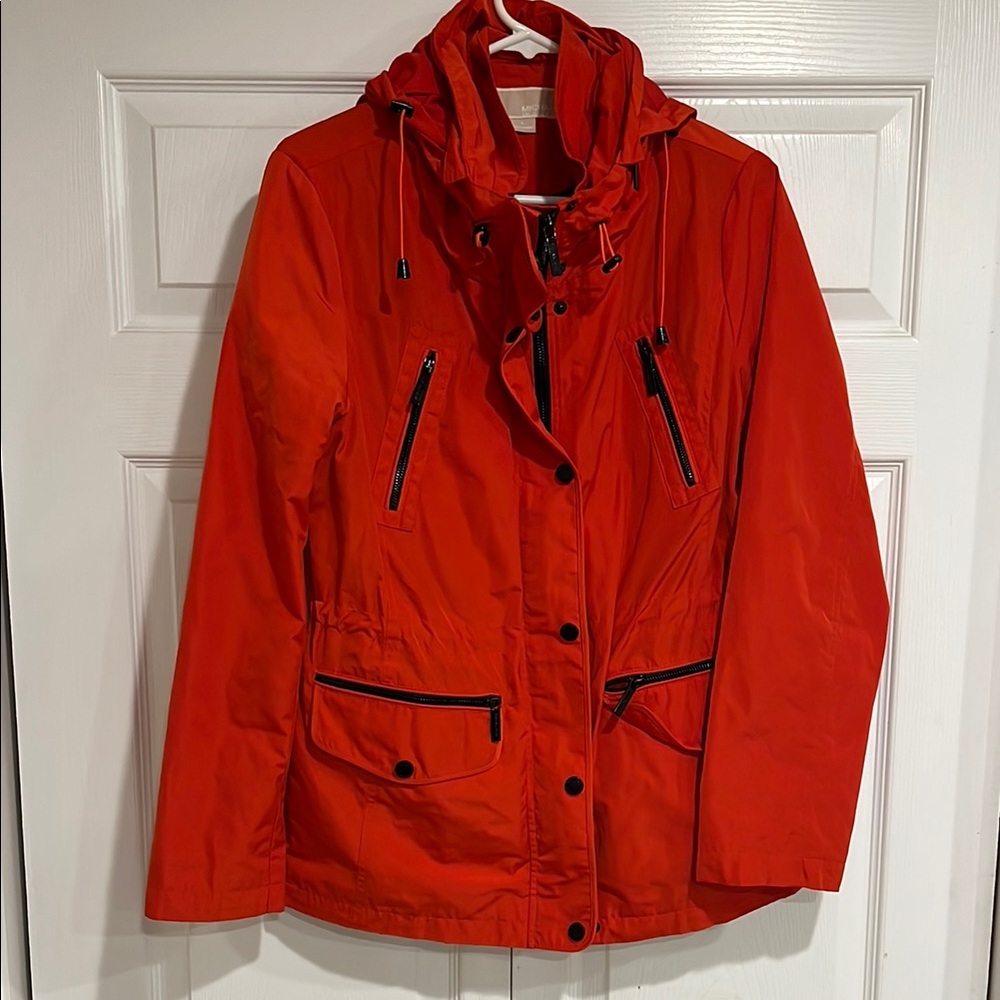 Michael Kors Women's Red Hooded Jacket